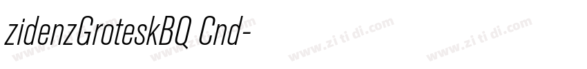 zidenzGroteskBQ Cnd字体转换